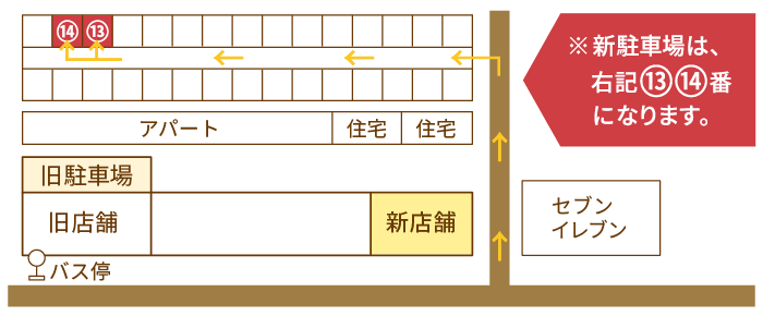ティートゥリースターの駐車場のご案内